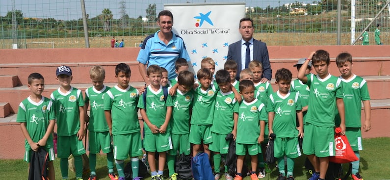 Colaboración de la Obra Social La Caixa con Campus de Fútbol Marbella